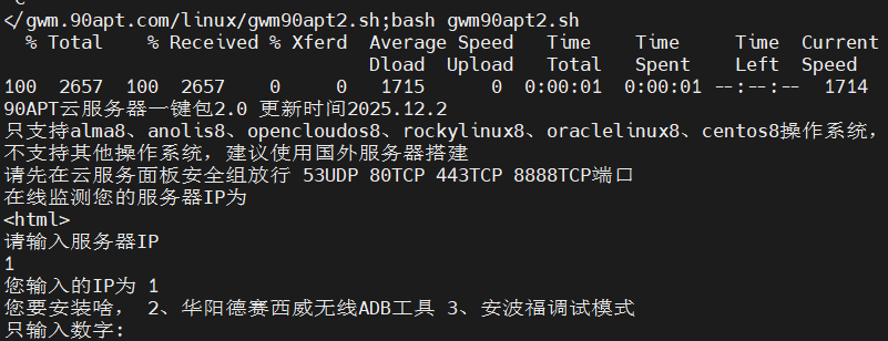 90APT一键云服务器